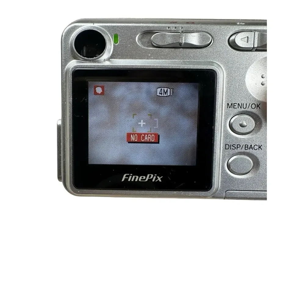 Fujifilm Digital Camera FinePix A345 4.1MP Silver With Memory Card TESTED